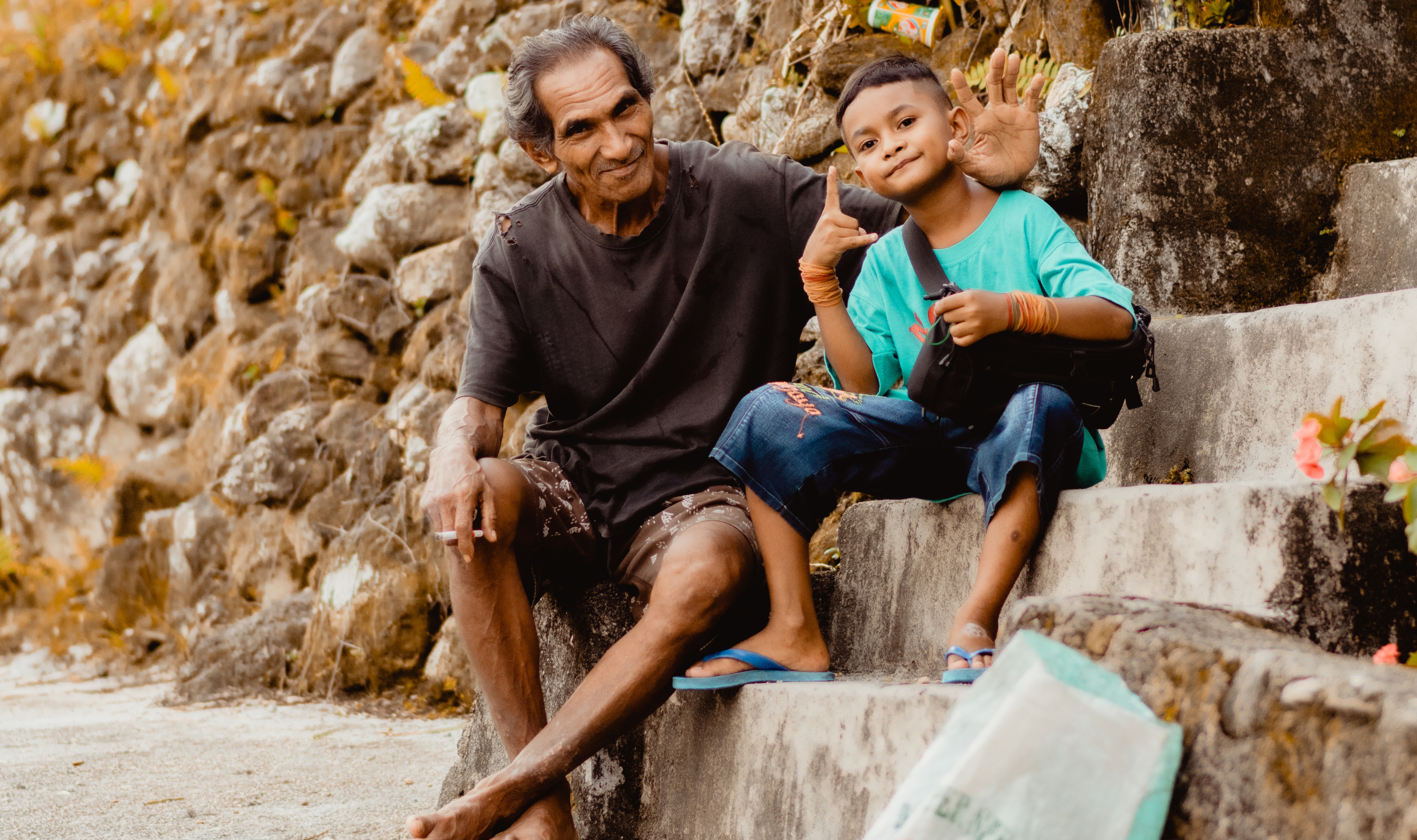 Man with his kid