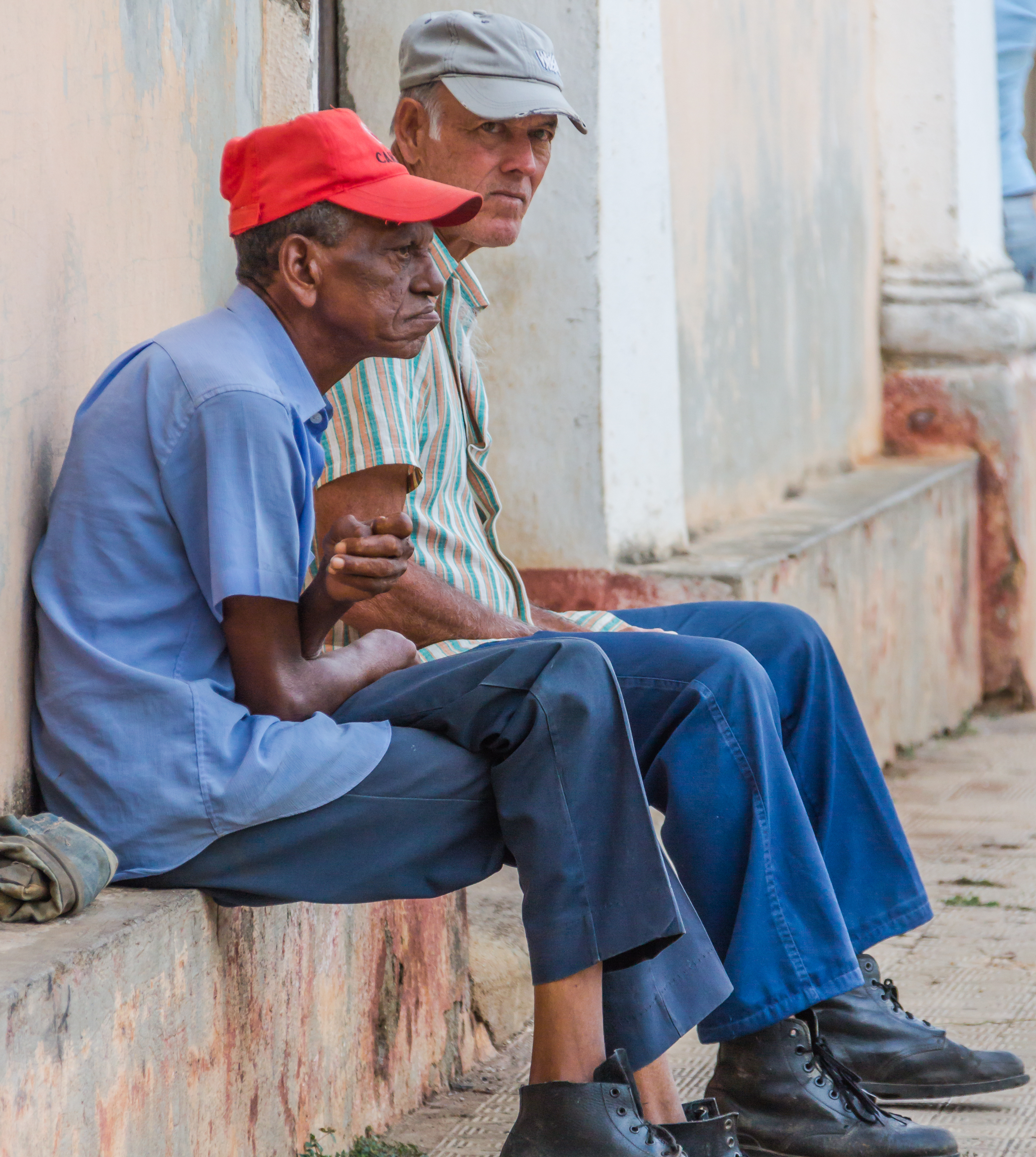 men waiting